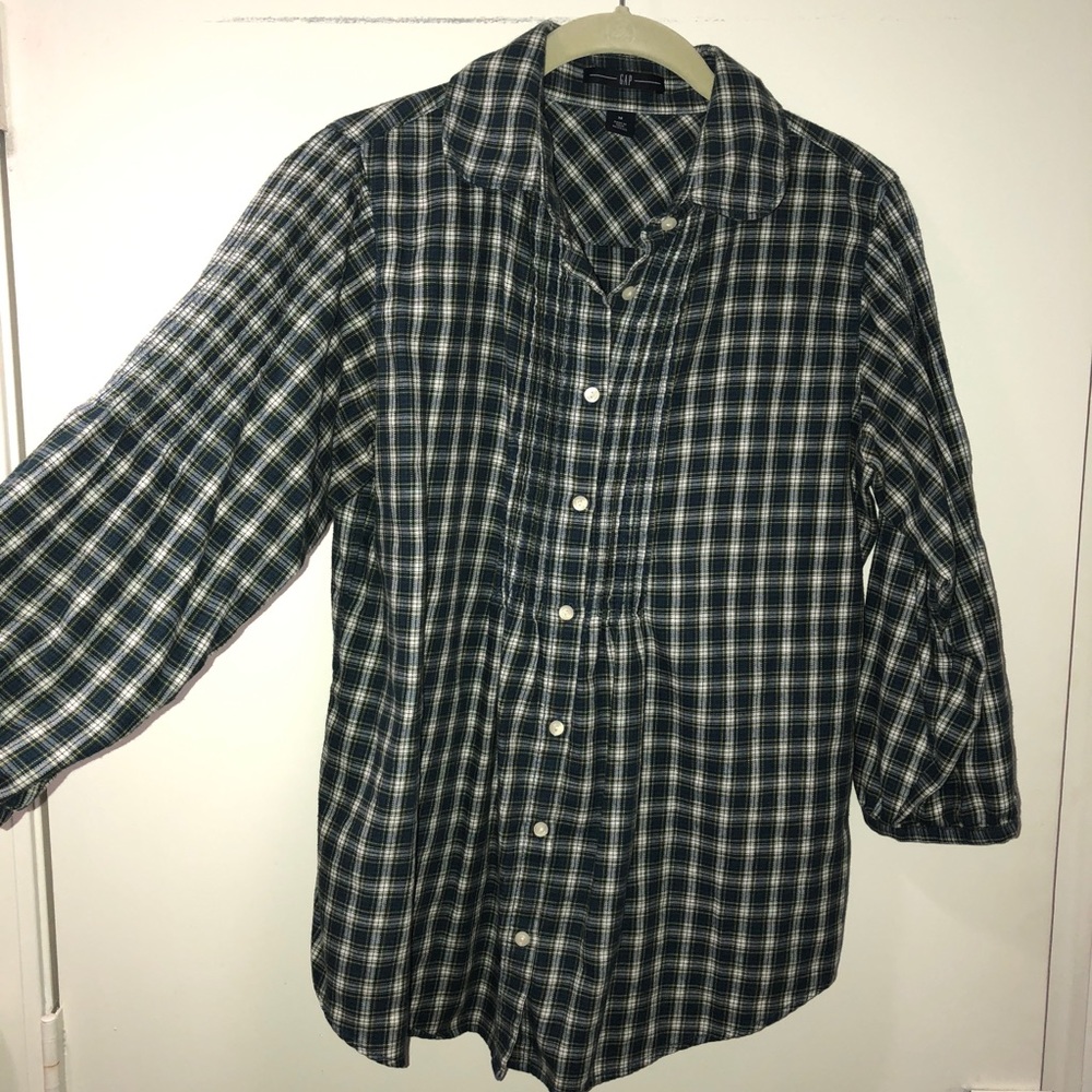 Plaid button down